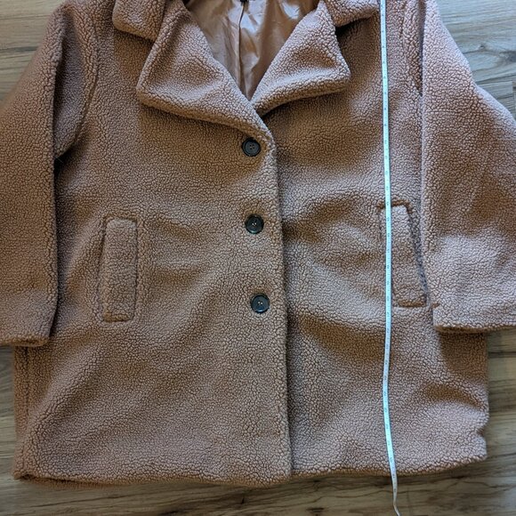 Jason Maxwell Buttoned Teddy Jacket, 2XL - Picture 4 of 4